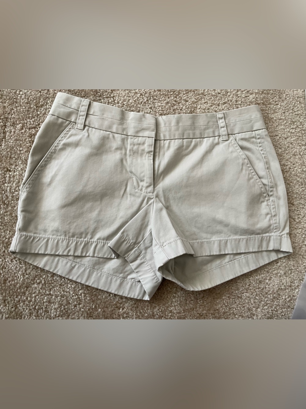J. Crew Khaki Chino Shorts Womens Size 2